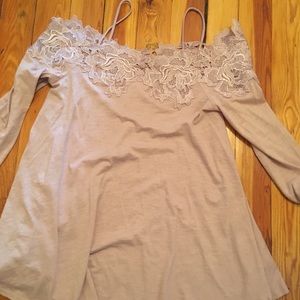 Anthropologie meadow rue off shoulder blouse